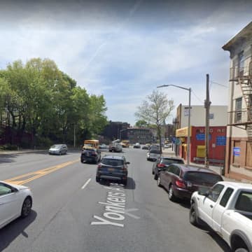 A look at the area of Yonkers Avenue where the incident occurred.