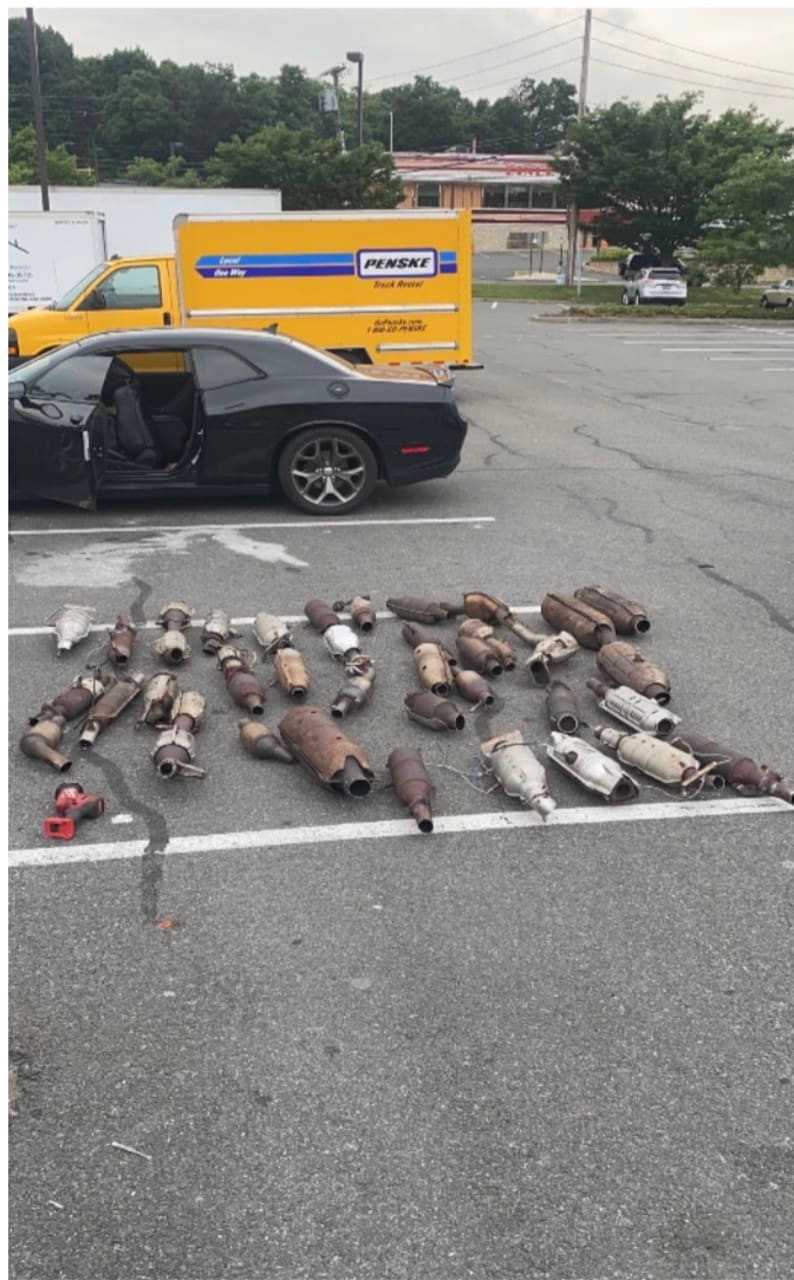 The catalytic converters recovered.