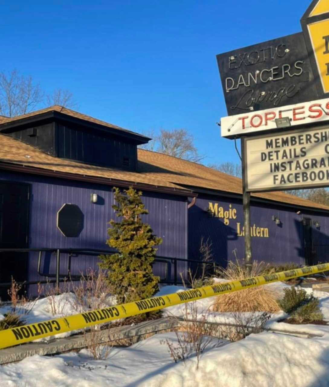 A shooting allegedly took place at this Route 20 strip club on Sunday, Feb. 21