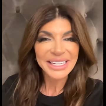 Teresa Giudice made a video congratulating the Hurricanes on beating the Devils.