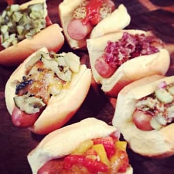 Try hot dogs with a variety of different homemade seasonal toppings.
