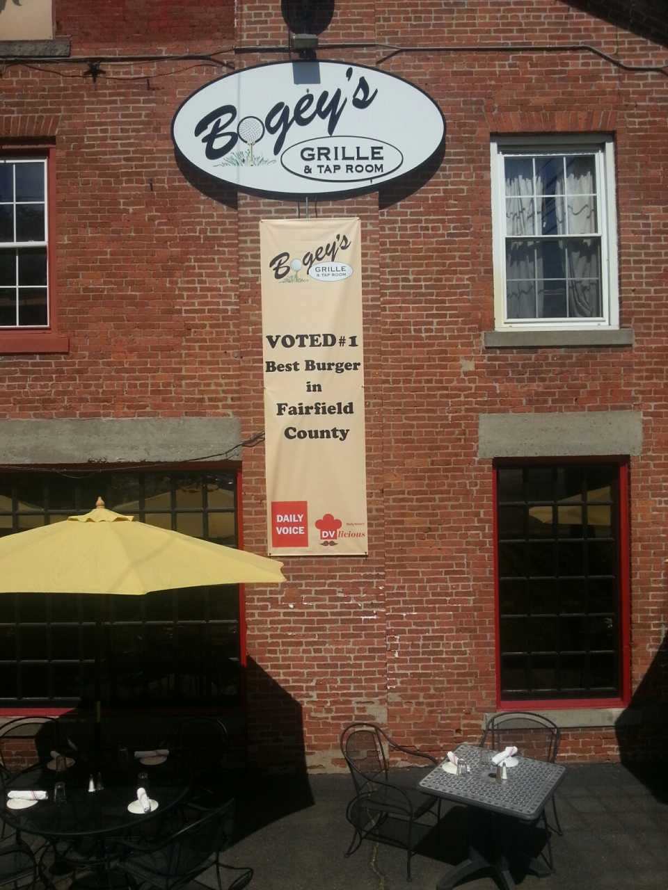 The new sign outside Bogey's Bar & Grille in Norwalk shows off its DVlicious pride.
