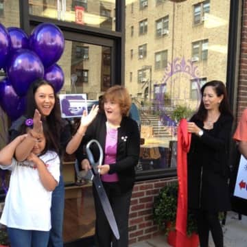 The Purple Elephants Gift Shop officially opened in October with a ribbon cutting ceremony. 