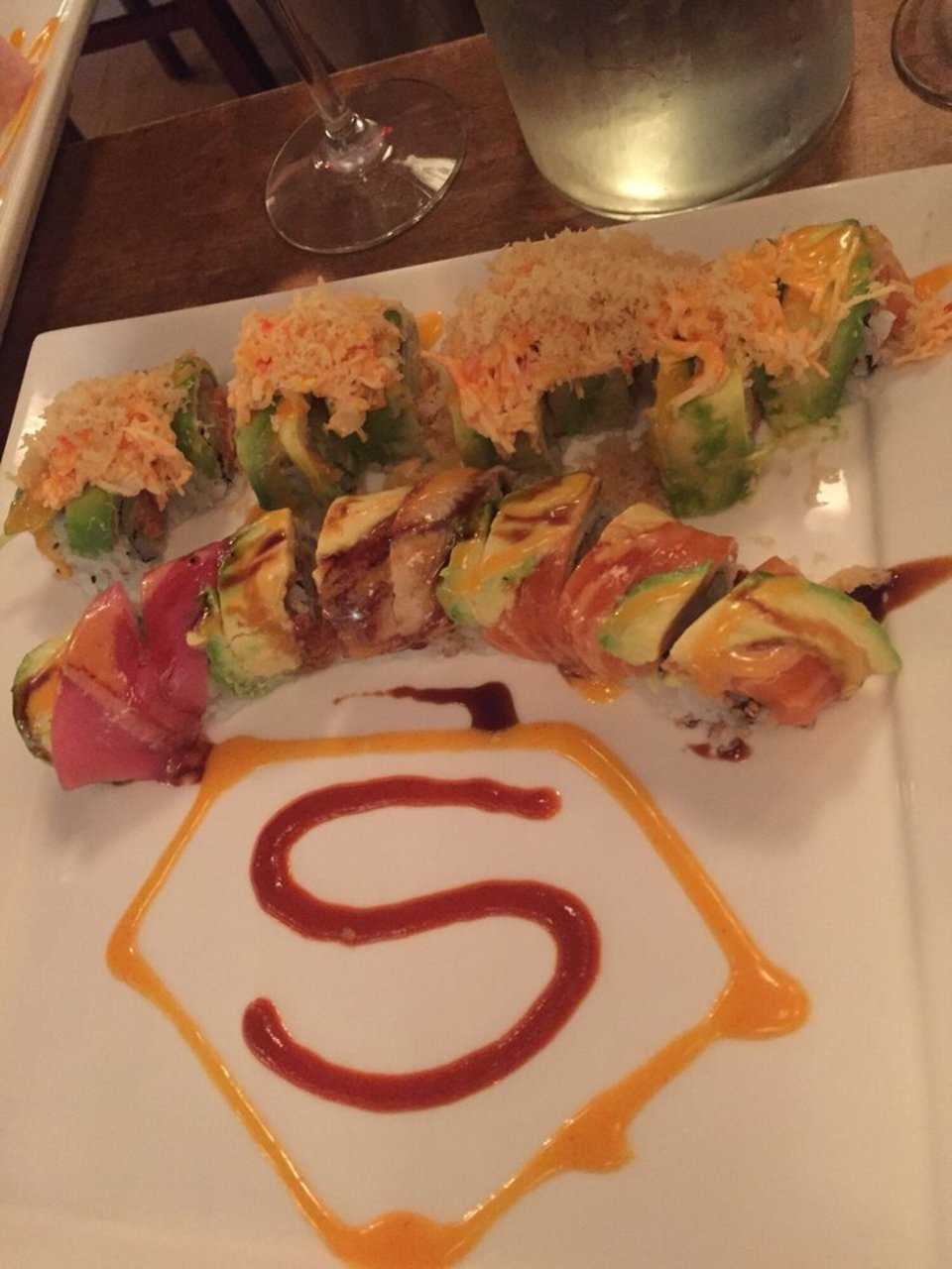 The Superman at Mr. Sushi.