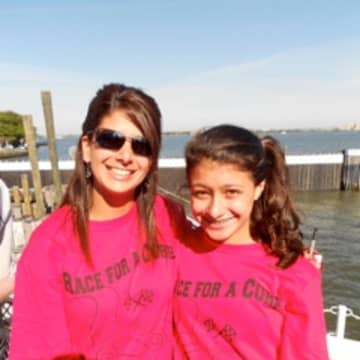 Jessica and Diane Boxer of Ridgefield walk together in 2012 for their first fundraising walk as part of "Russell's Legacy" team in the Brain Tumor Walk NY to raise money for brain tumor research.
