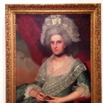 The painting of of Mrs. Jessie Simcha Jonas Judah (Goldsmith) was done by American portrait painter Ralph Earl. The Wilton Historical Society will present a talk about the artist on Thursday. 