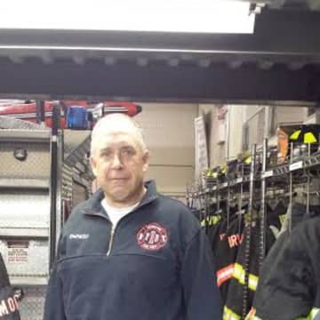 Irvington Fire Chief Chris DePaoli assisted in a situation at the Irvington Train Station last Wednesday evening. 