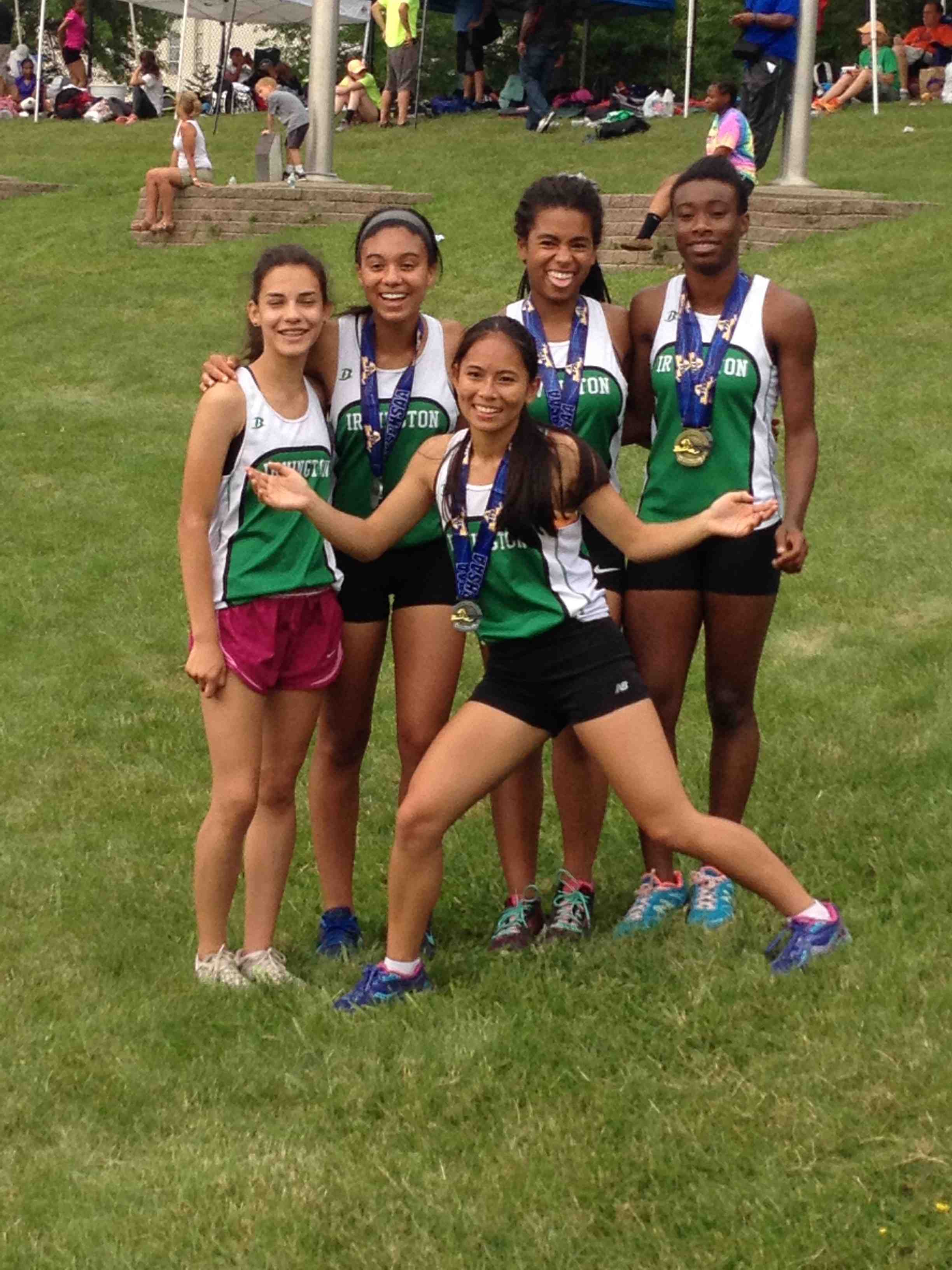 Five student-athletes from Irvington High School recently traveled to the New York State Track and Field Championships in Albany.
