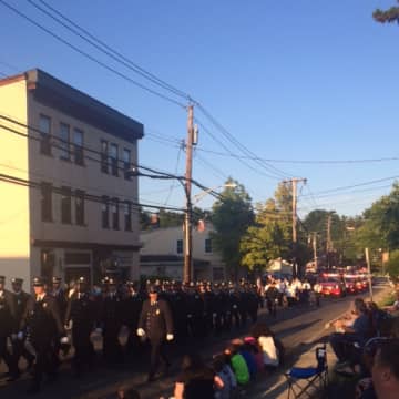 This was the scene at a previous Ossining fireman's parade