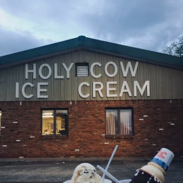 Holy Cow Ice Cream in  Red Hook.