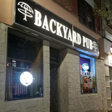 Backyard Pub is a local favorite for drinks in New Rochelle.