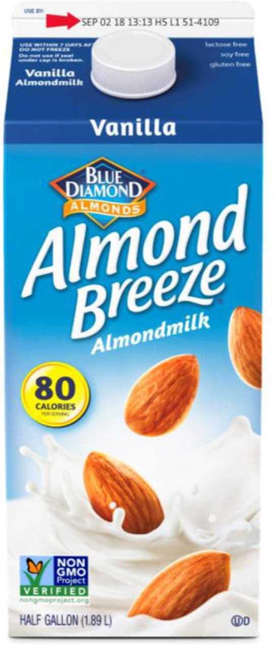 sweetened vanilla almond milk sweetened vanilla almond milk
