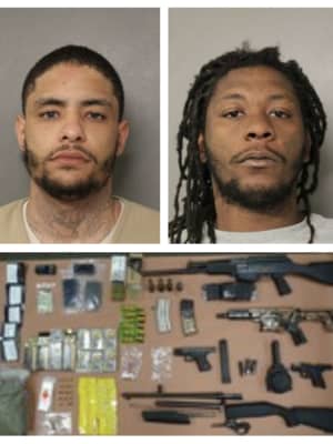 Weapons, Drugs Seized From Dubious Duo During During Search In St. Mary's County, Sheriff Says