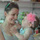 Amanda Fichera with her daughter, Lucy, inside the new family business, Harrington Park Homemade.