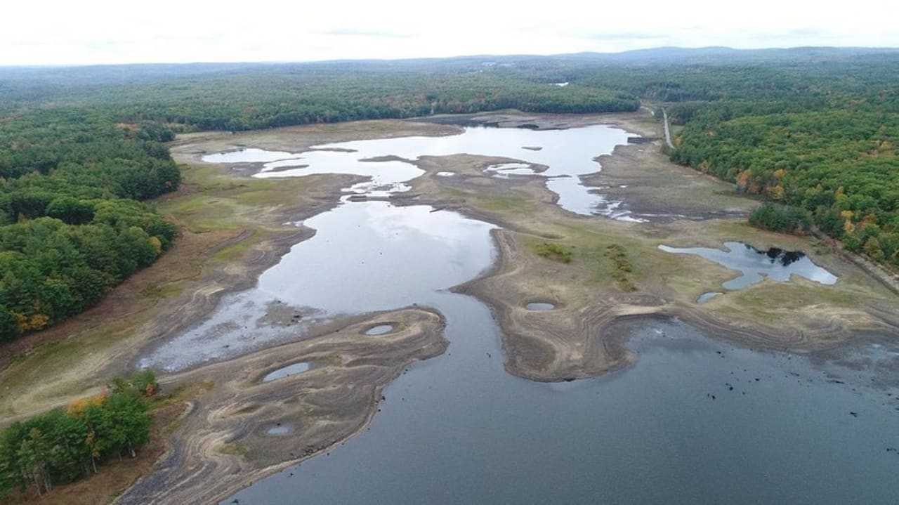 Quinapoxet Reservoir, posted Oct. 14