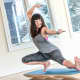 Andrea Powers invented an indoor paddle board for yoga.