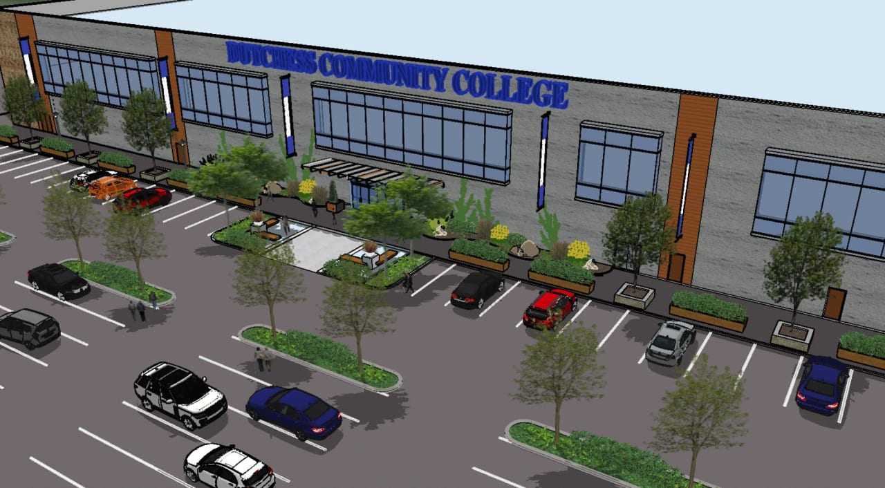 An artist's rendering of the new Dutchess Community College campus.