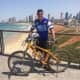 Ramapo Detective Robert Fitzgerald on a bike tour in Israel.