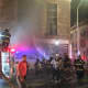 Fire crews from several municipalities battled a "stubborn" blaze in an Ossining basement.