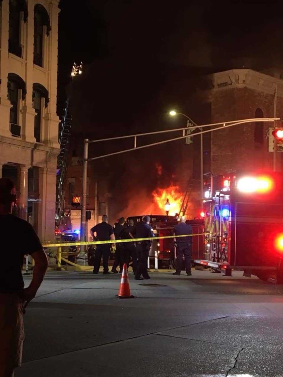 Fire crews from several municipalities battled a "stubborn" blaze in an Ossining basement.