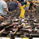 The gun show in Westchester has been a point of contention among residents.