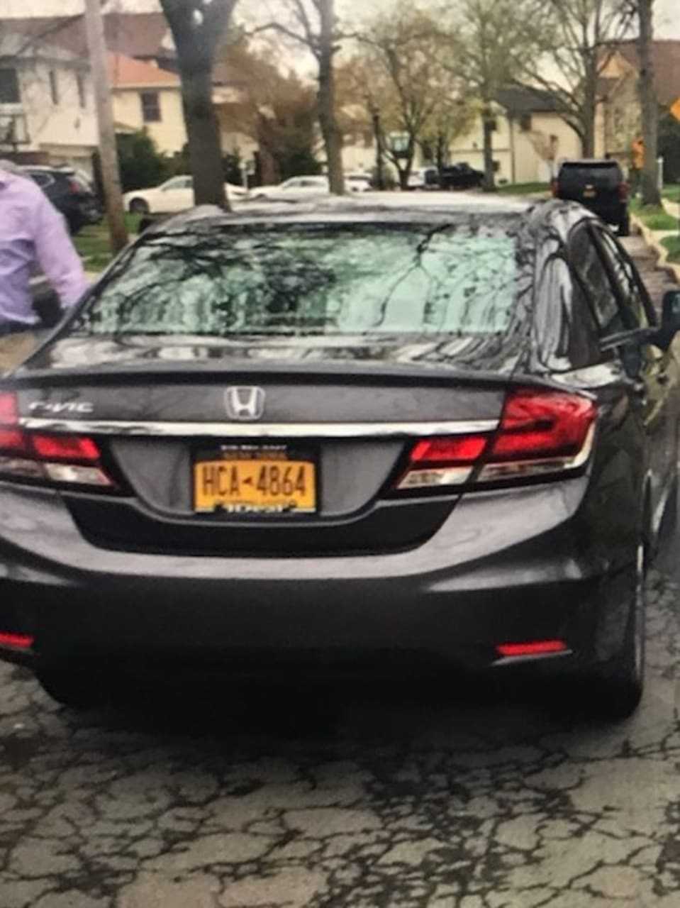 Gray Honda Civic.
