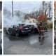 2 Cars Burst Into Flames Outside Gym In Town Of Fairfield