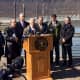 Congressman Sean Patrick Maloney was among the officials to speak at the Yonkers Waterfront on Monday.