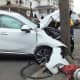 Driver, 86, OK After SUV Slams Into Hydrant, Pole In Ridgewood