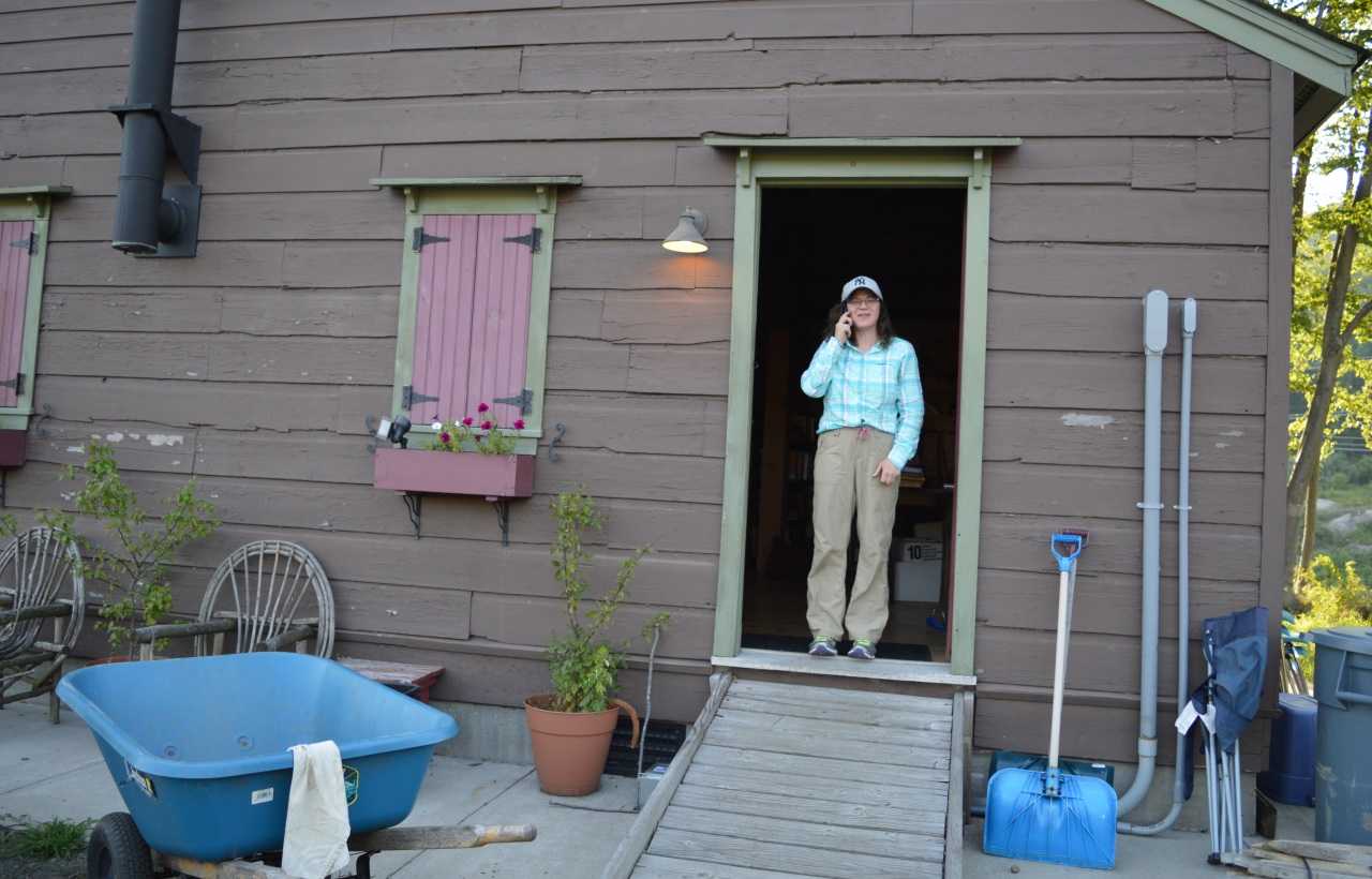 Juliann Bernstein of Ramsey, a senior Environmental Studies major at Ramapo College in Mahwah, at the Saltbox Environmental Research Center in Ramapo, New York.