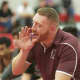 Ossining assistant coach Tom Larm shouts instructions during a match.