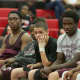 Ossining wrestlers check out the action at Wednesday's Section 1 Duals. 