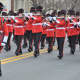 The Bergenfield High School Band led the parade.