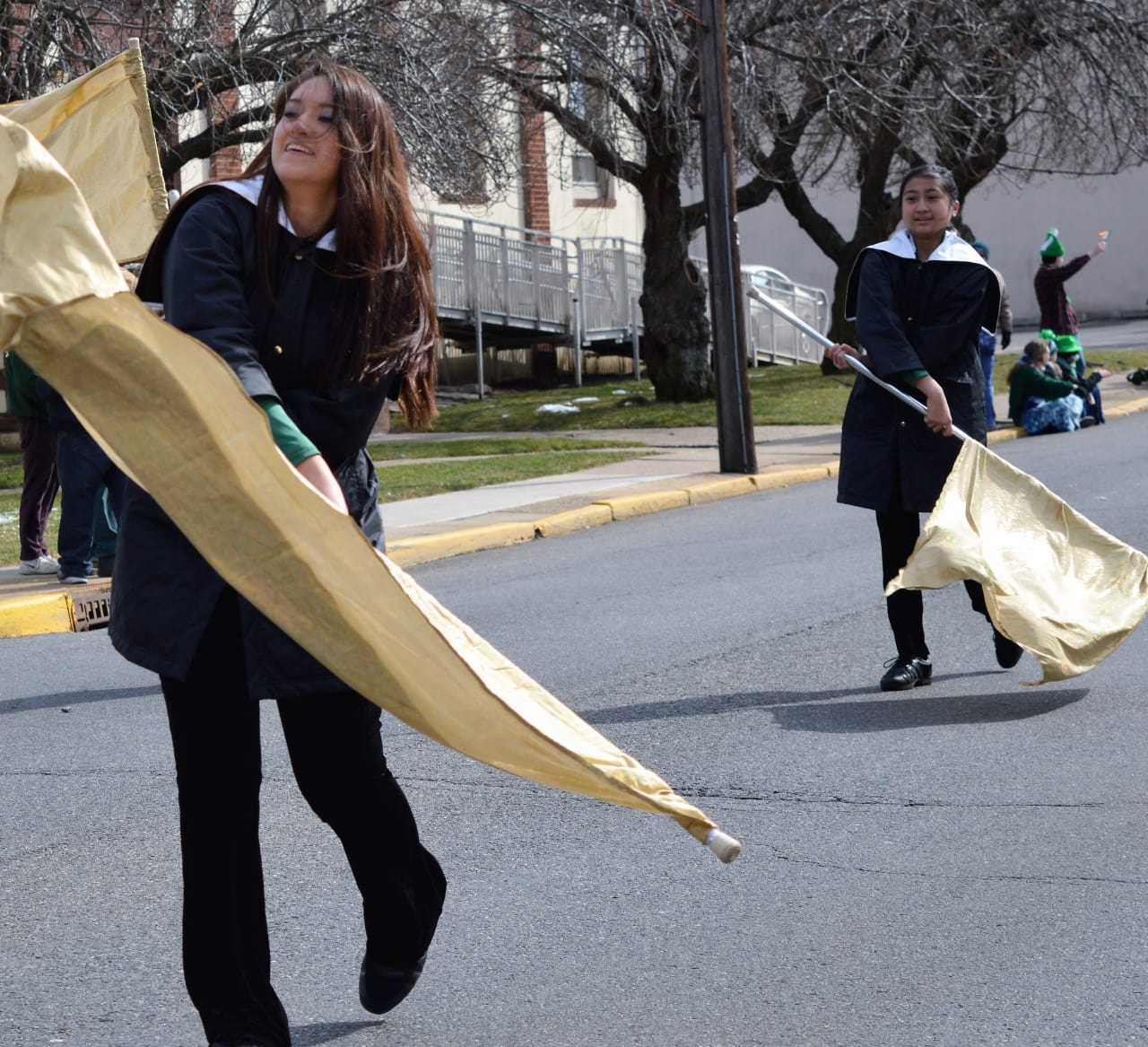 Twirling in the winter wind was no easy task.
