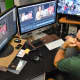 Greg Riccardi editing a video at Video Marketing Group in Allendale.
