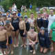 Members of the Cortlandt swim team at Saturday's D1 championships.