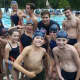 Members of the Briarcliff swim team at Saturday's meet.