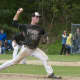 Ossining's Keenan Grimley delivers during Saturday's game at Mahopac.