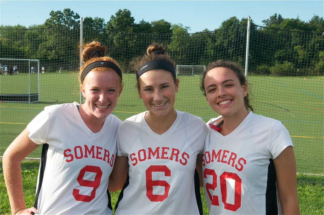 Tuskers team captains (L to R): MaryKate Mollaghan, Taylor Turchick, Katie Campbell.