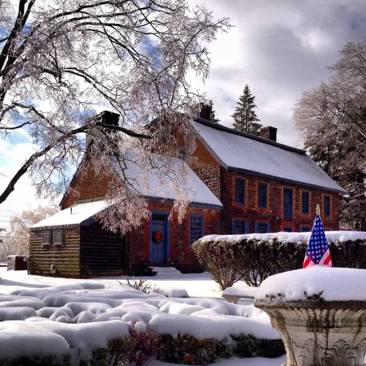 This shot of a snow covered Dey Mansion in Wayne was submitted by Passaic County.