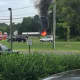 The tanker fire burns on I-95 southbound in Norwalk.