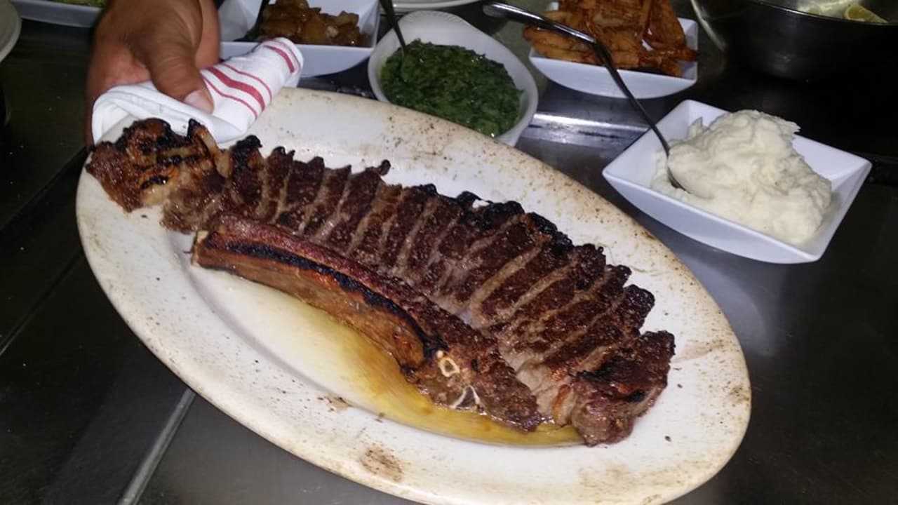 The ribeye for two at Flames Bar & Grill in Briarcliff Manor.