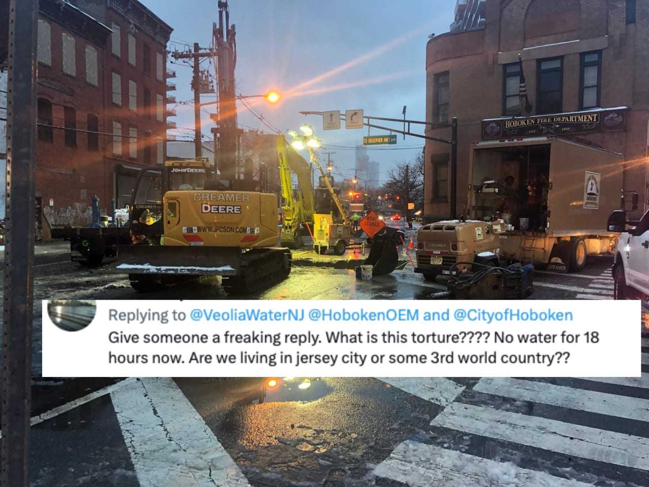 'Tortured' Hoboken Residents Fume After 20 Hours Without Water Caused By Main Break
