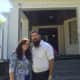 Rutherford's Bina and Yitzchok Lerman outside of their Montross Avenue home.