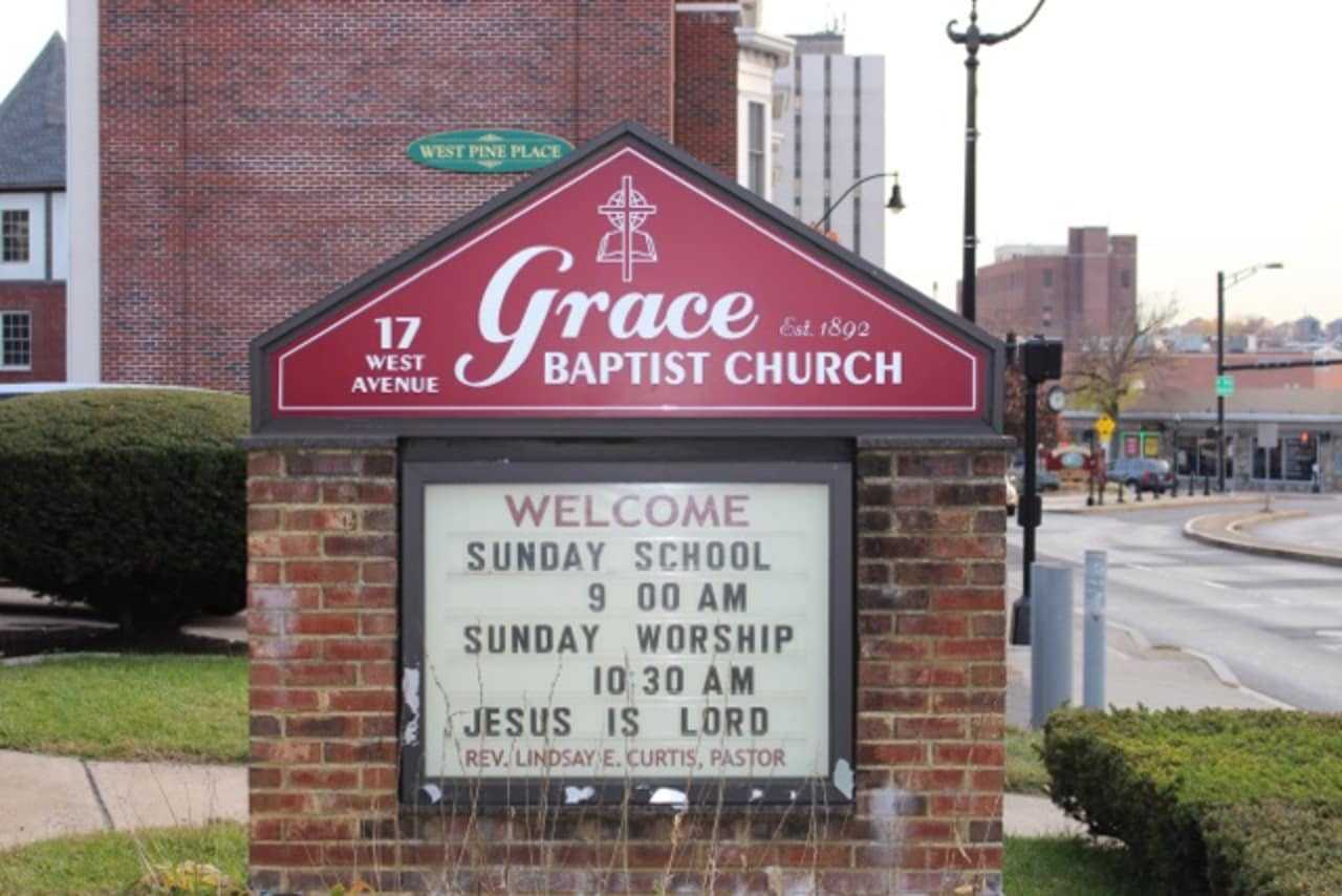 Grace Baptist Church is the site of a press conference held Monday by Connecticut faith leaders to demand the state's General Assembly act now to revise the education funding formula into a more rational and equitable formula.