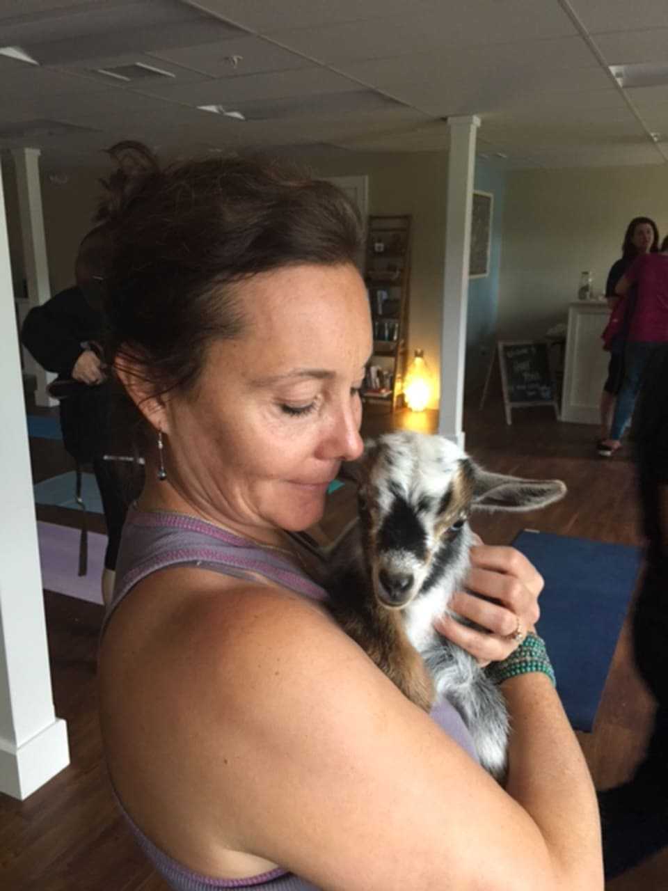 Blue Lotus Yoga practitioners can't get enough of goat yoga.