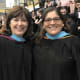 Briarcliff High School held its graduation ceremonies on Friday at Pace University. From left to right are Briarcliff High School Principal Deborah French and Kym Trickel.