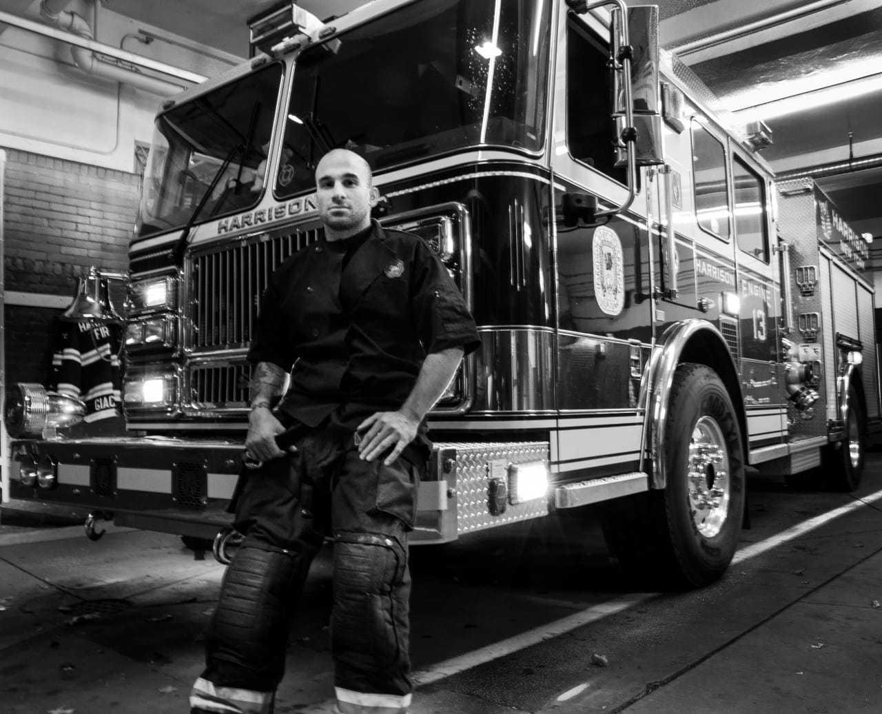AJ Fusco of the Harrison Fire Department.