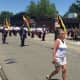 The Elmwood Park High School band was one of the many bands to march and perform