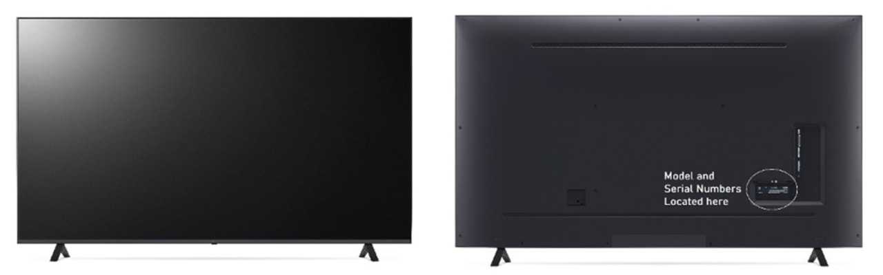The recalled television model.